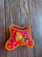 Embroidered Clutch Christmas Tree Ornament