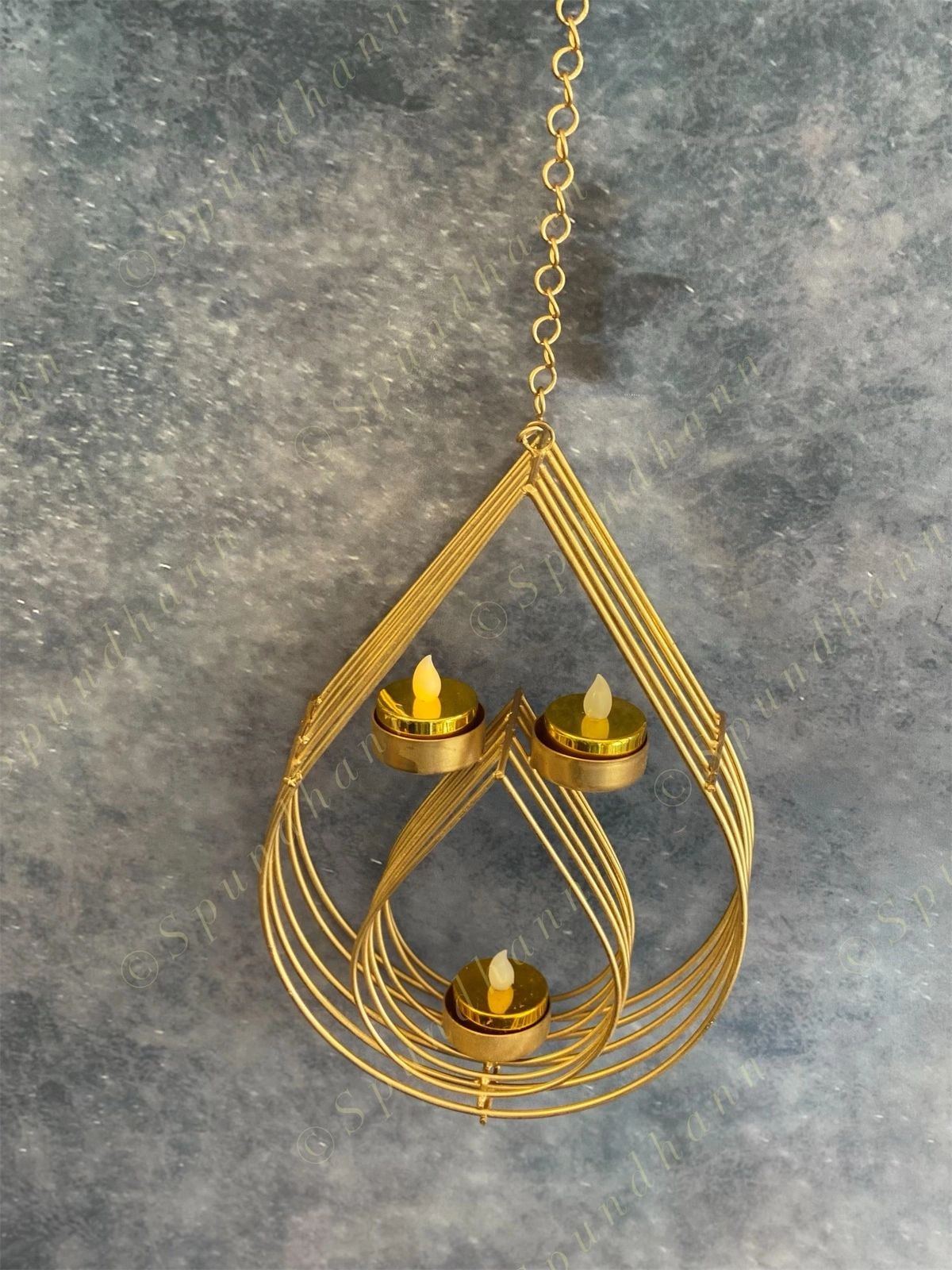 Drop in drop Wall Hanging Tea Light Holder