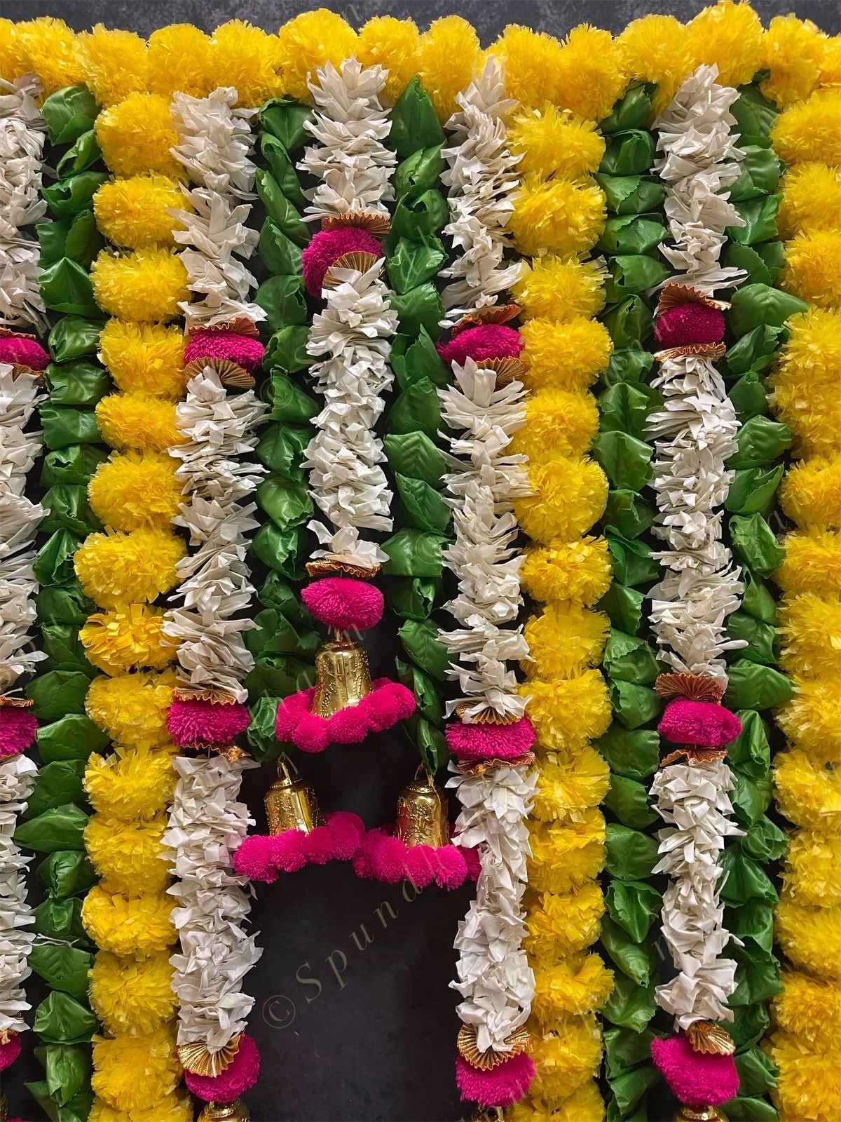 Signature Floral Toran with Pom Pom