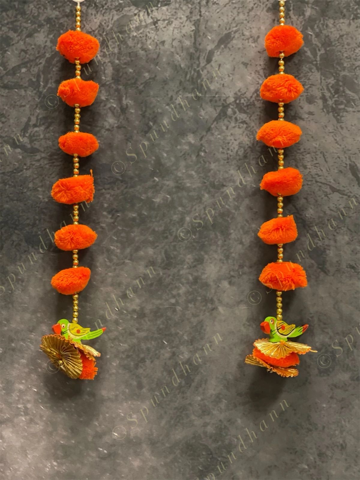 Pom Pom and Parrot Dangler Pair