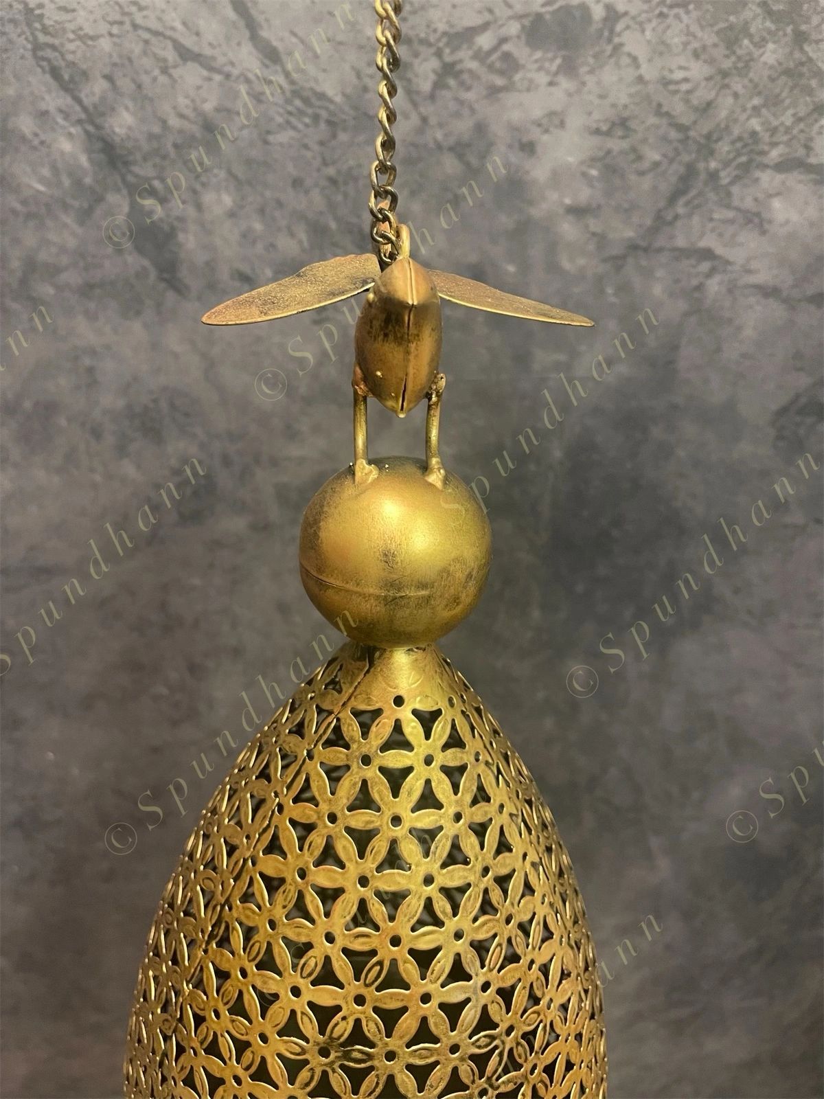 Golden Bird Feeder