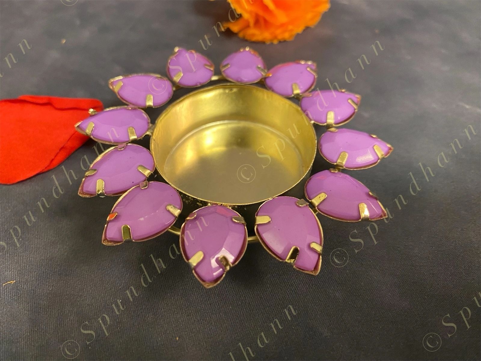 Colorful Mini Gemstone Single Tea light Holder