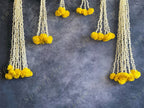 Yellow Marigold & Rajnigandha Dangler Single