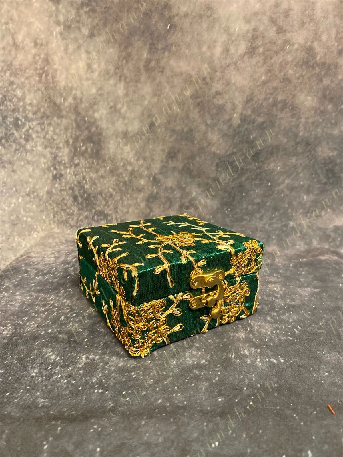 Square Floral Embroidered Gift Box Only