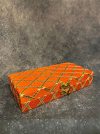 Rectangular Criss Cross Gold Gotapatti Gift Box Only