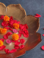 Grand Sunflower Copper Color Thaal Urli