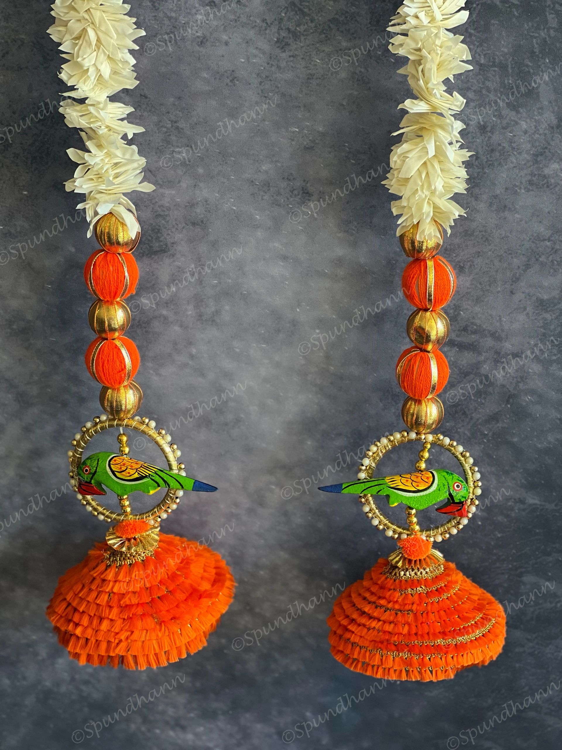 Chameli & Parrot Dangler Set of 2