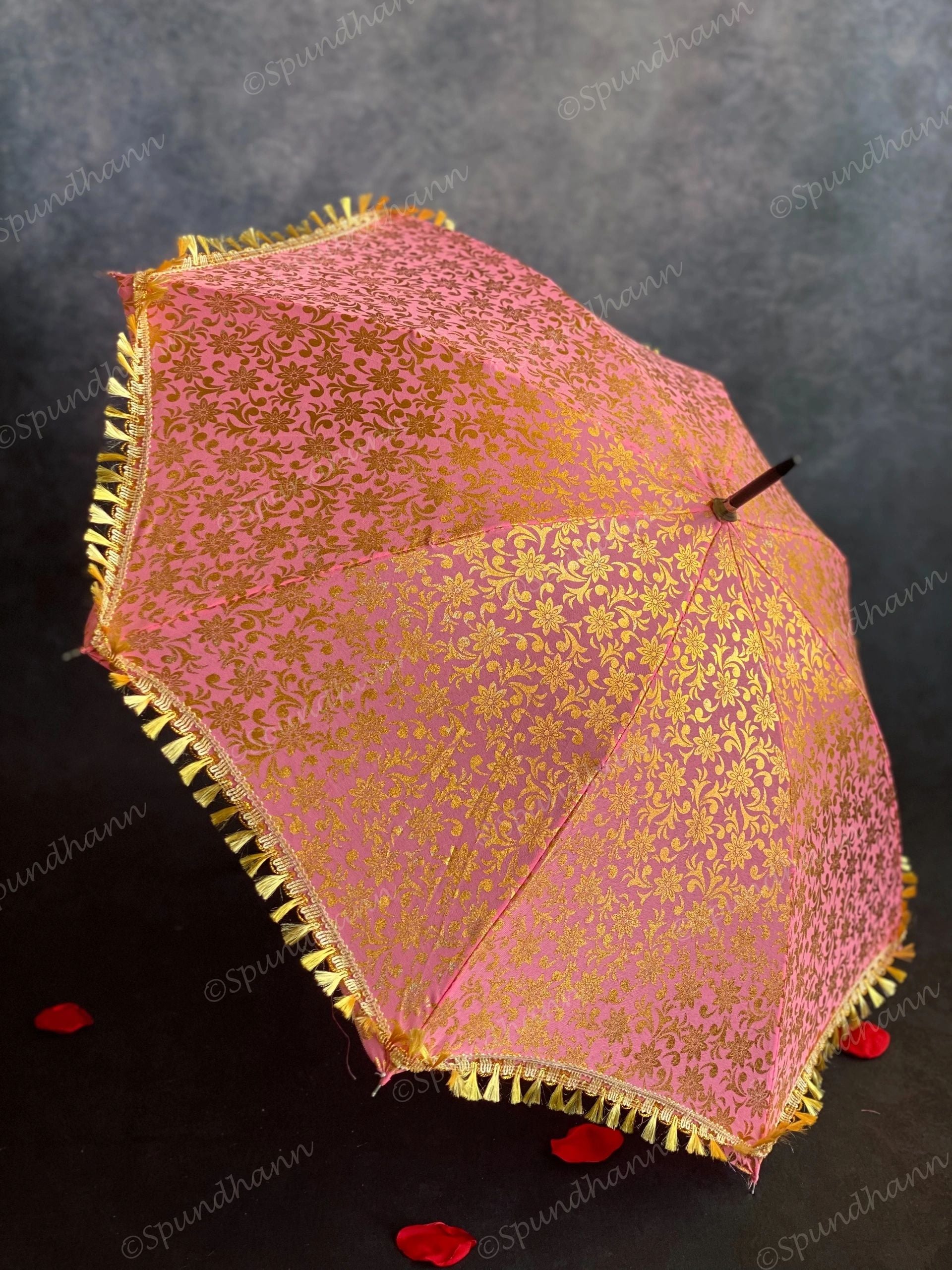 Colorful Foil Decorative Vintage Umbrella
