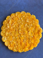 Marigold Circular Flower Placemat with Wood Base