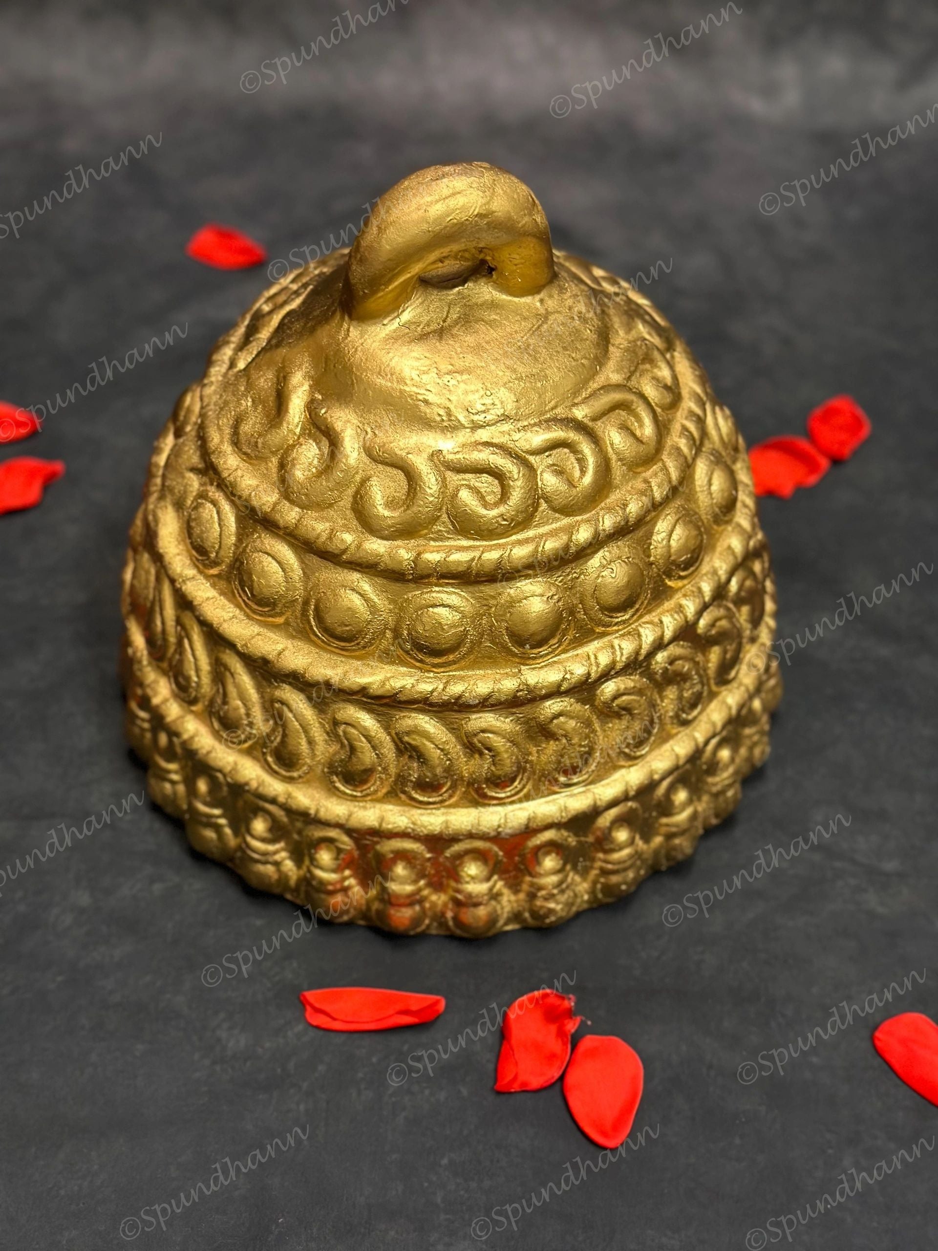 Majestic Fiber Bell Decor with floral strings and dangler