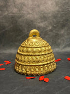 Majestic Fiber Bell Decor with floral strings and dangler