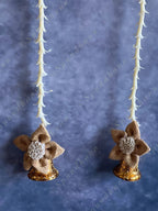 Jute Flower & Rajnigandha Tassel Strings Dangler