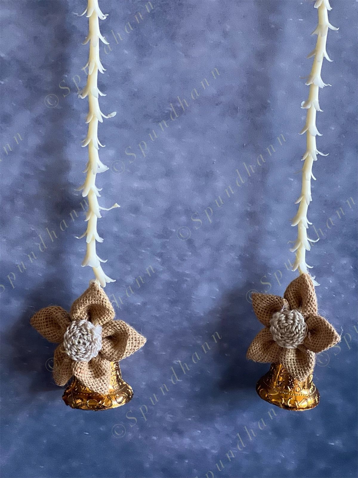 Jute Flower & Rajnigandha Tassel Strings Dangler