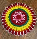 Large Floral Rangoli Floor Mat