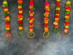 Colorful Pom Pom/Gota Hanging Set of 2