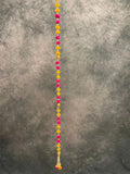 Pom Pom with Bead and Pearl Dangler Pair