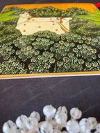 Pichwai Cows in a Garden Square Wall Hanging Plate