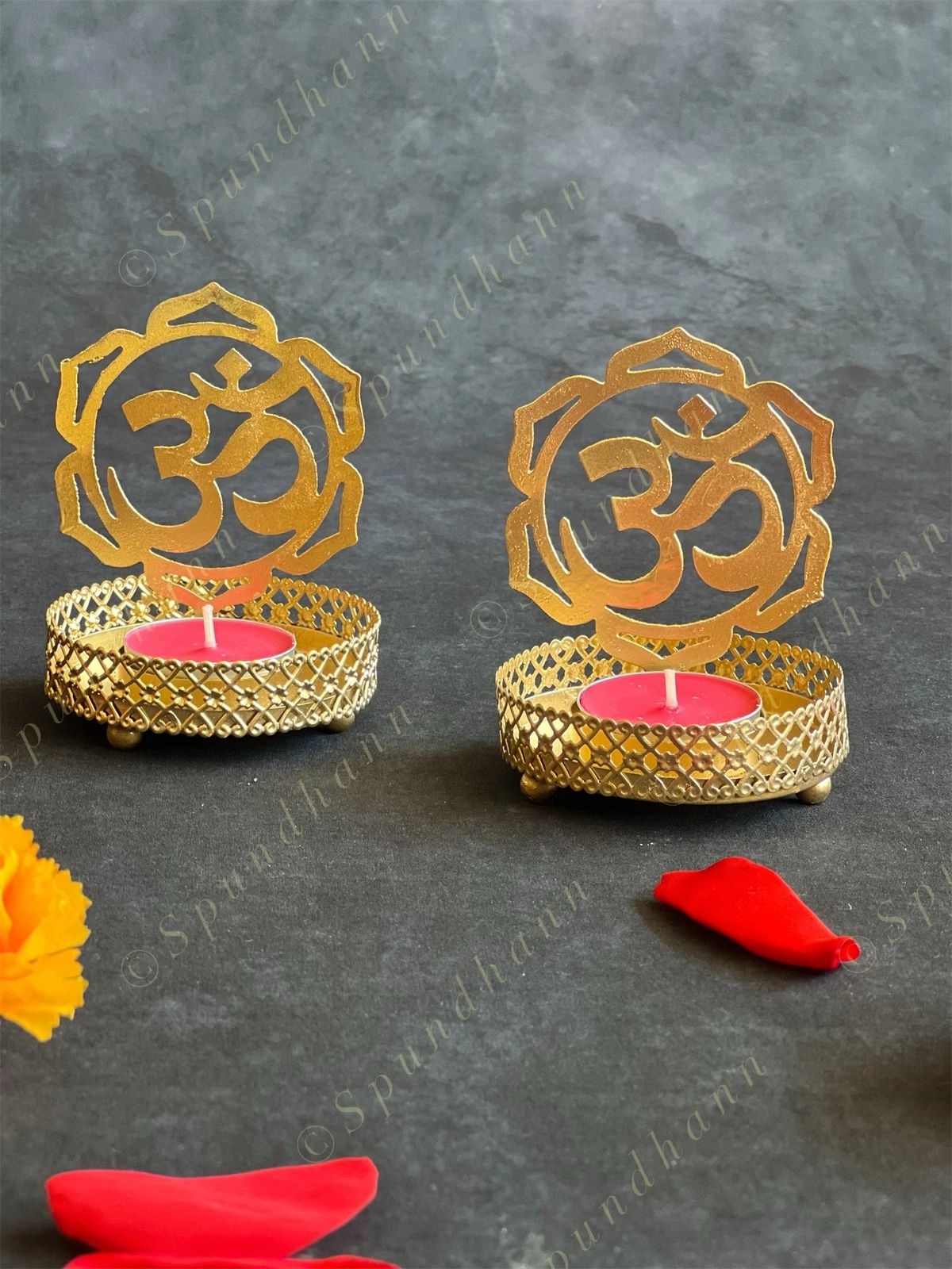 Shadow Tea Light Candle Holders - Ganesh /Maa Durga / Om