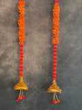 Pom Pom & Chameli Gold Cone Dangler Set of 2