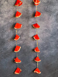Solid Color Silk & Triangle Gota Dangler - Pack of 4 Strings