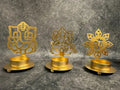 Ganesh Lakshmi Om Shadow Tea Light Holder With Gift Box
