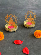 Shadow Tea Light Candle Holders - Ganesh /Maa Durga / Om