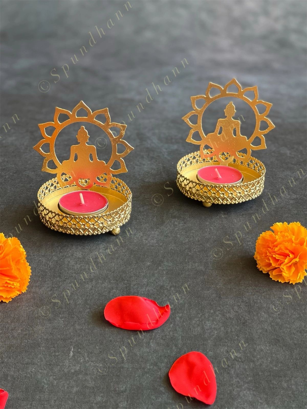 Shadow Tea Light Candle Holders - Ganesh /Maa Durga / Om