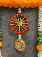 Orange and Mango Marigold with mogra Toran