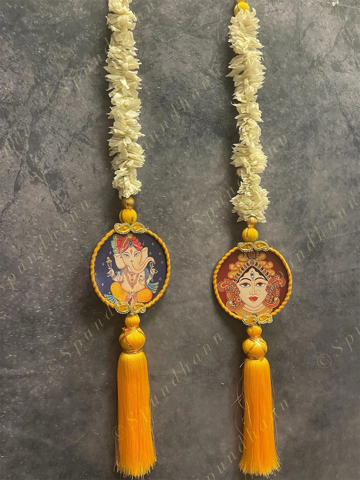 Ganesh & Shiv Pichwai Art Chameli String Dangler