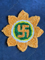 Sathiya Floral Shape Rangoli Floor Mat