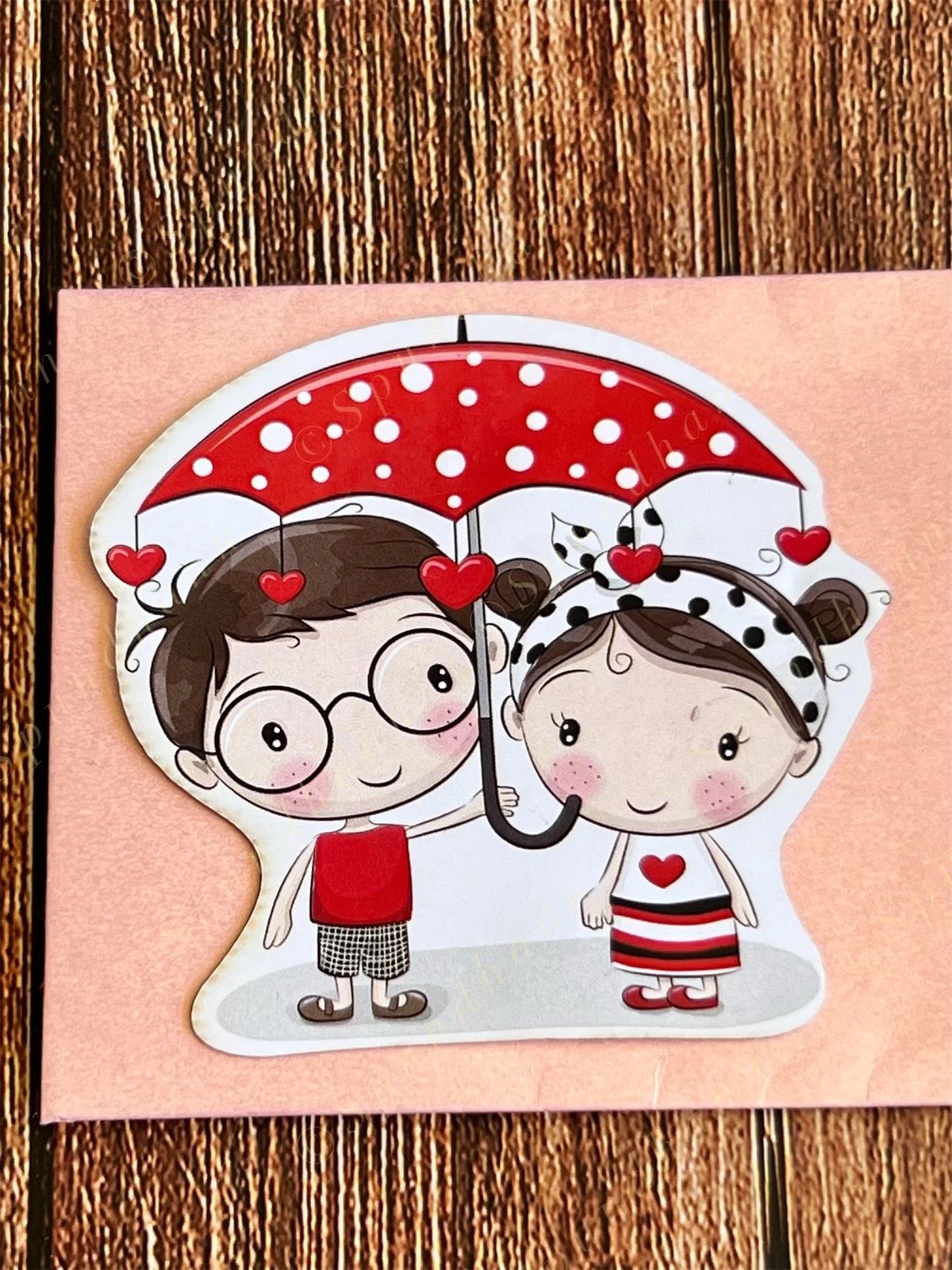 Rakhi Envelope in Peach Color