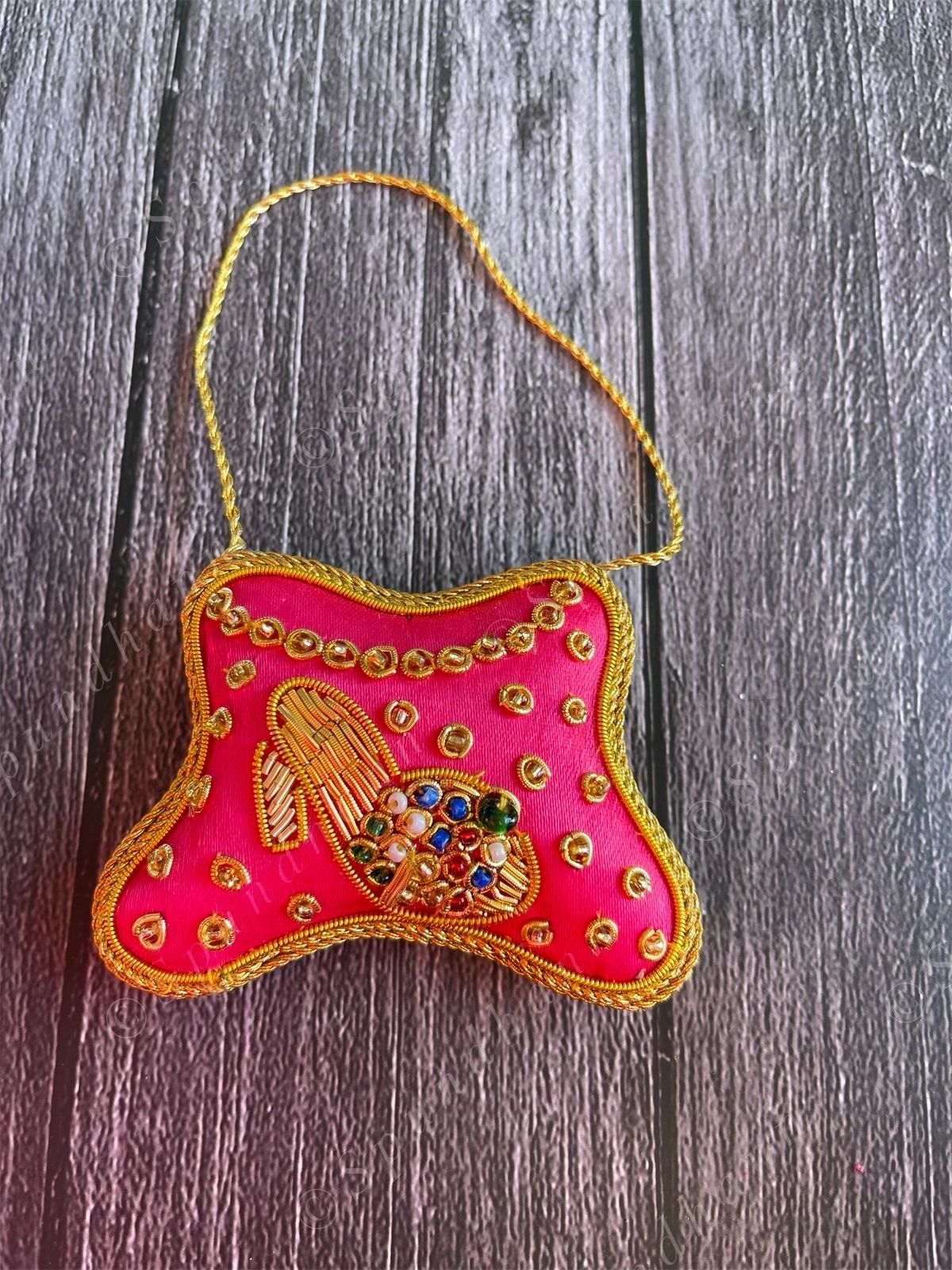 Embroidered Clutch Christmas Tree Ornament