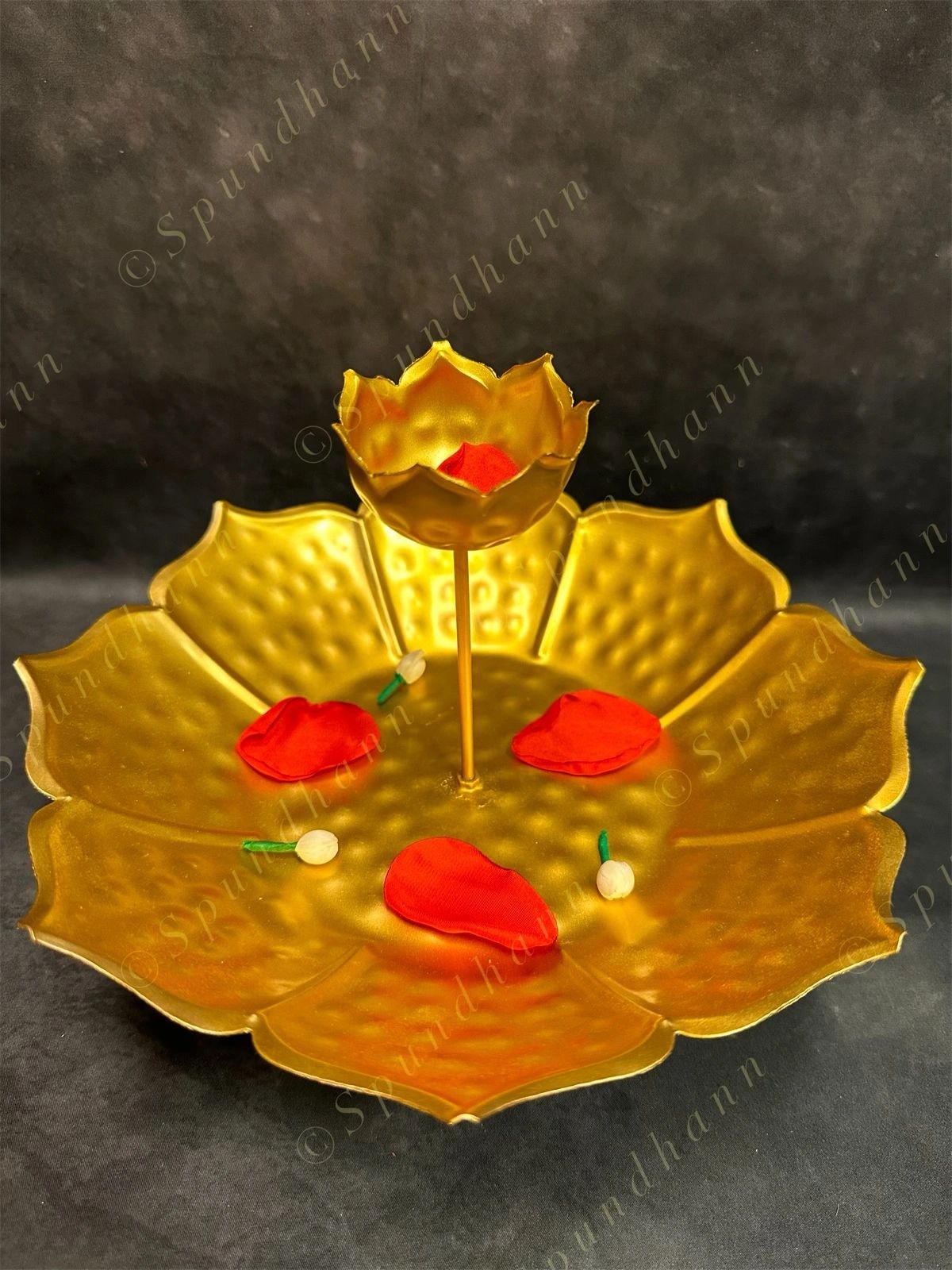 Flower Urli With Tea Light Holder