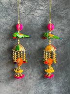 Cute Parrot Chatri Danglers - Single Piece