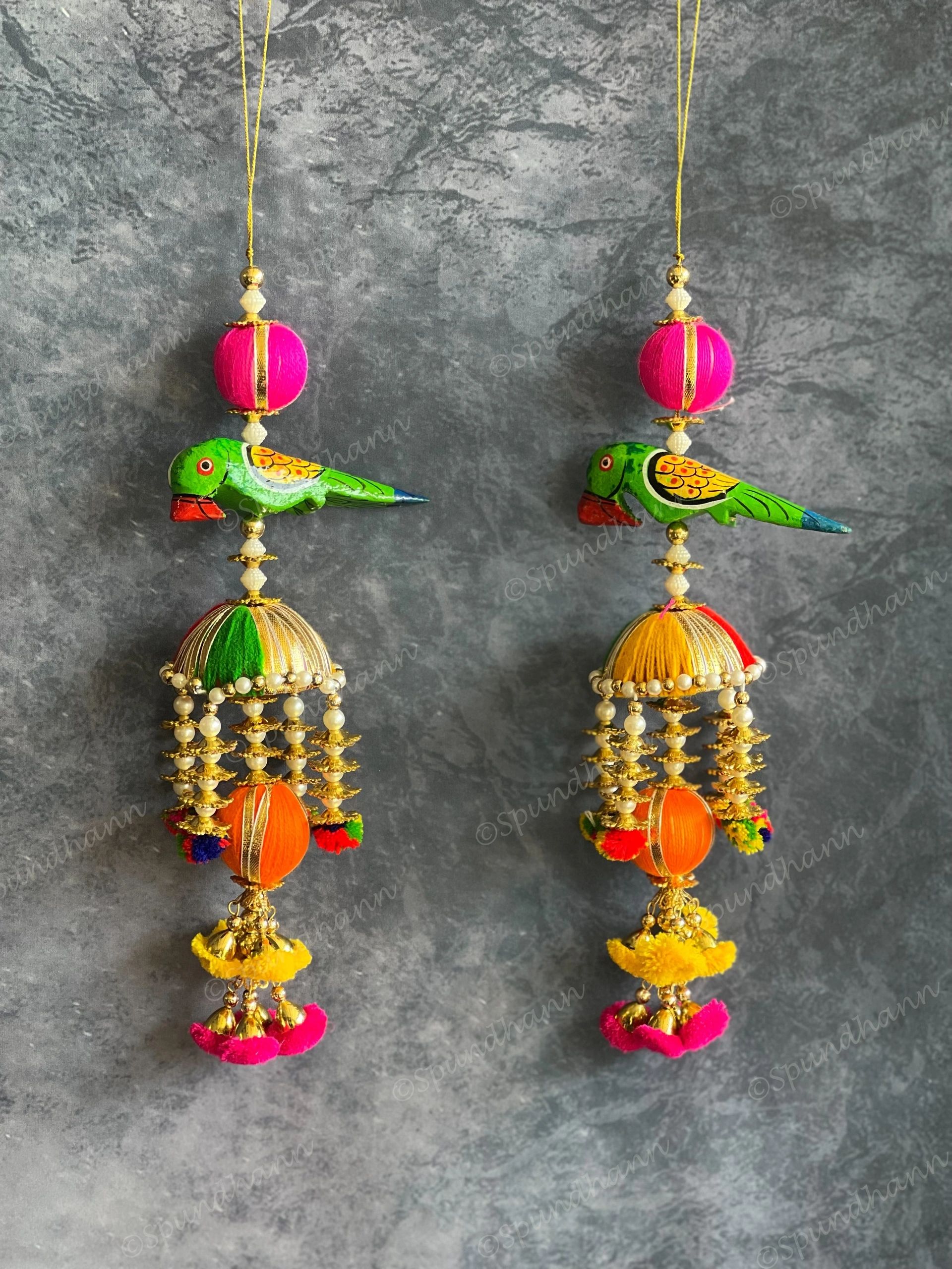 Cute Parrot Chatri Danglers - Single Piece