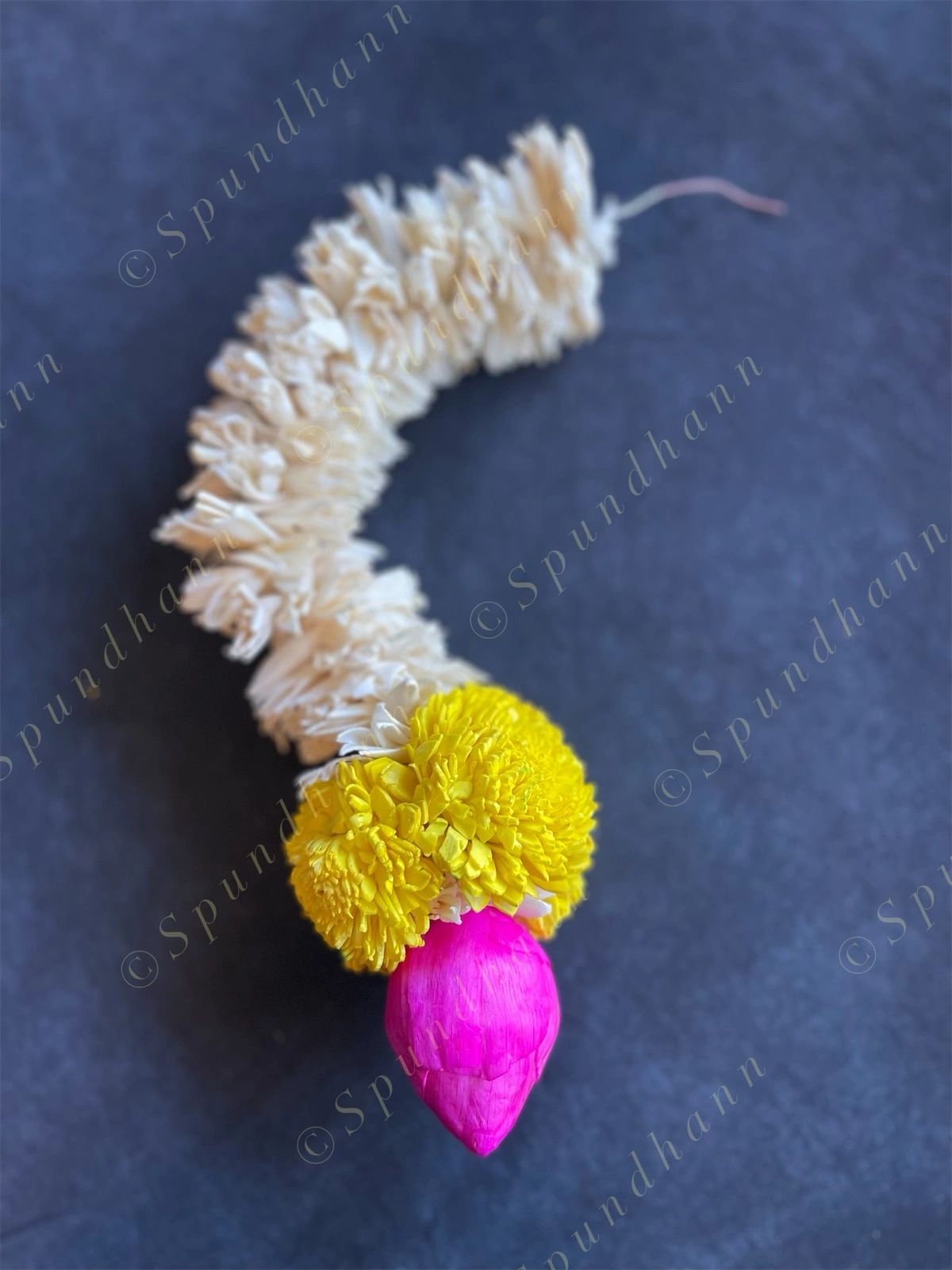 Small Shola Wood Eco Friendly Lotus Bud Dangler