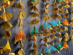 Short Net & Gold Gota Dangler Strings Decor - Pack of 4 Strings