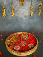 Gemstone Double Studded Floral Tea Light Holder