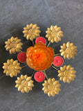 Rangoli Urli with Extended Tea Light Holders