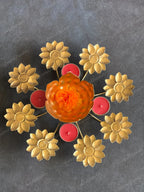 Rangoli Urli with Extended Tea Light Holders