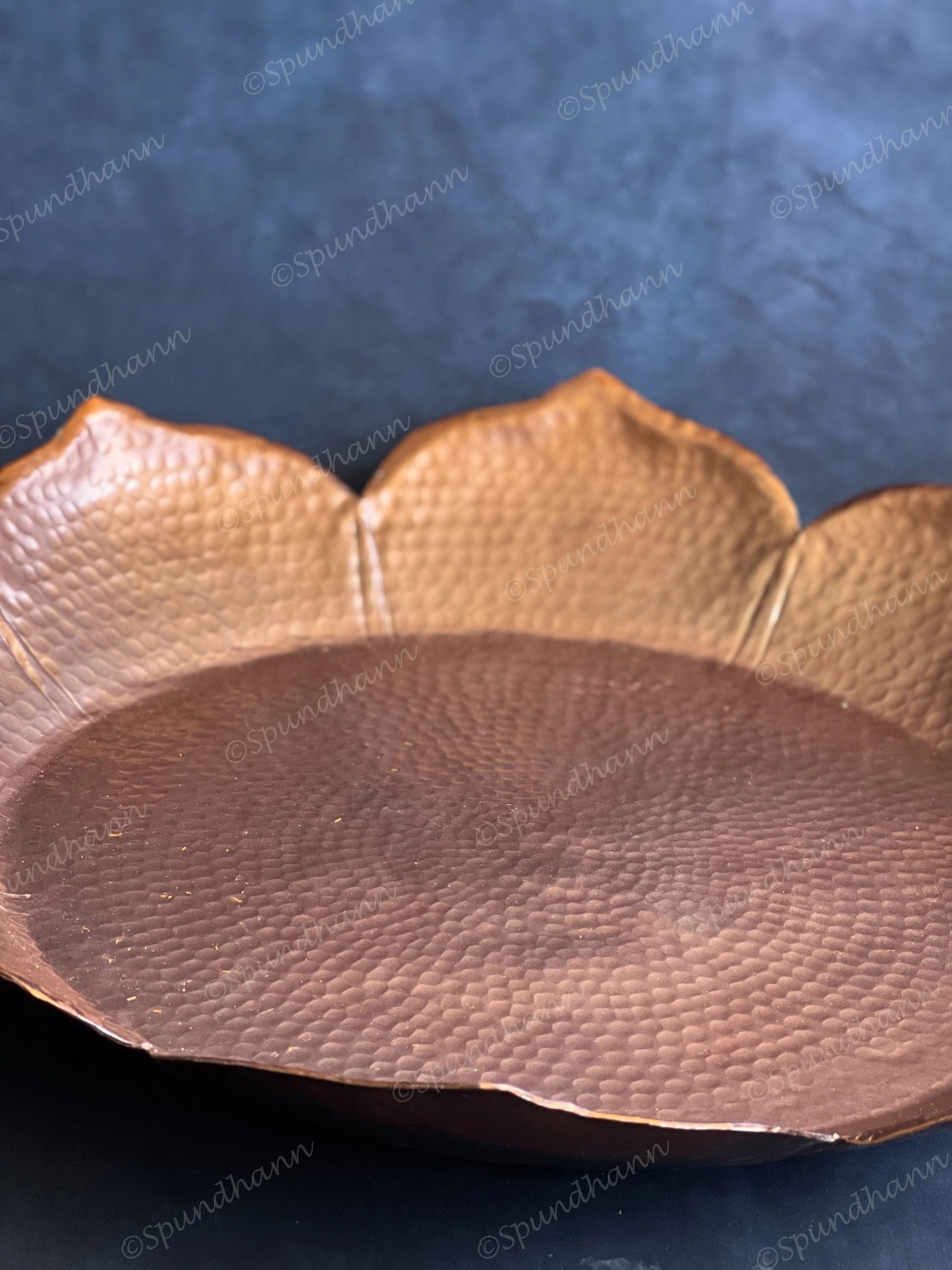 Grand Sunflower Copper Color Thaal Urli