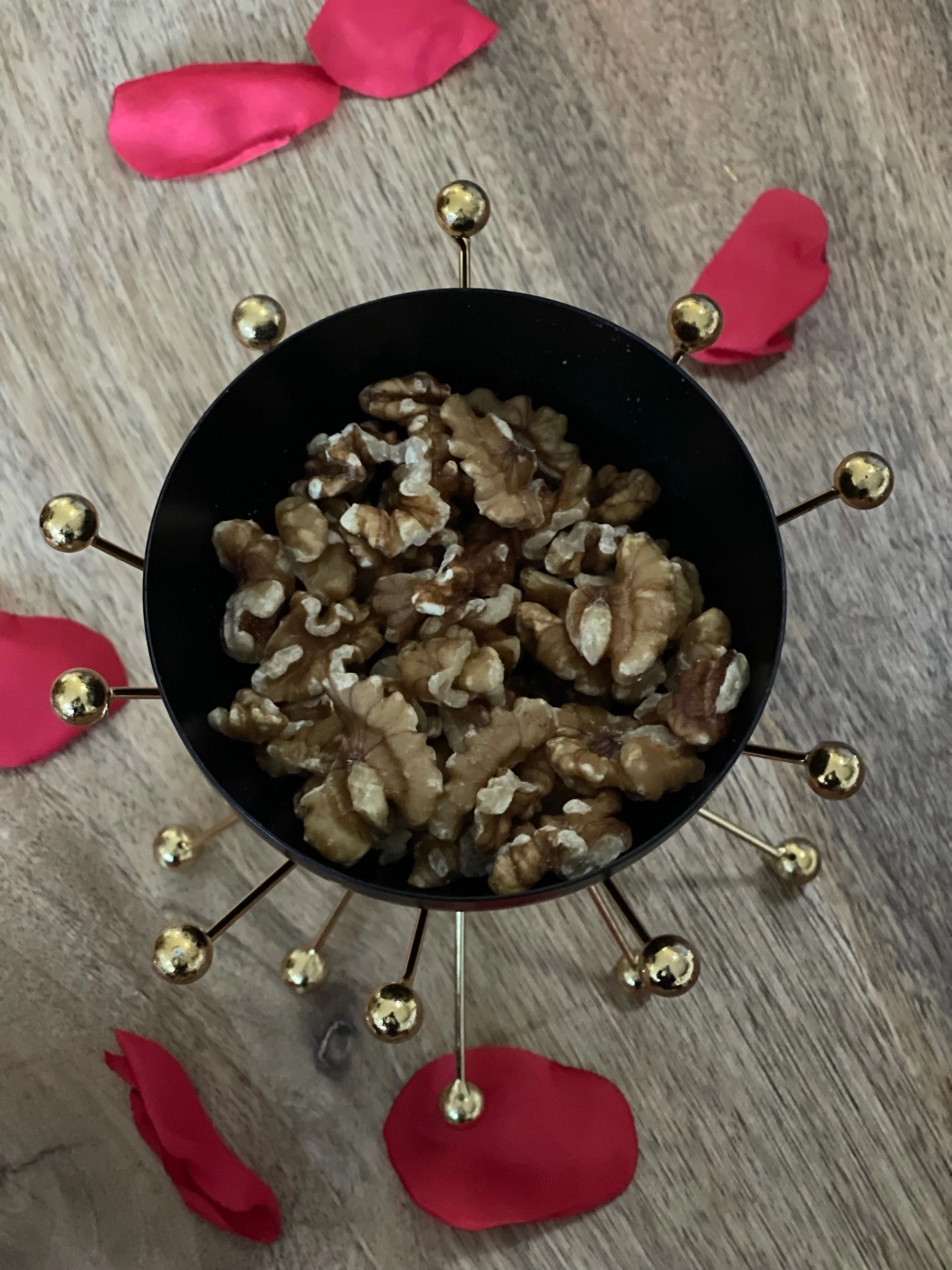 Black & Gold Dry Fruit Bowl
