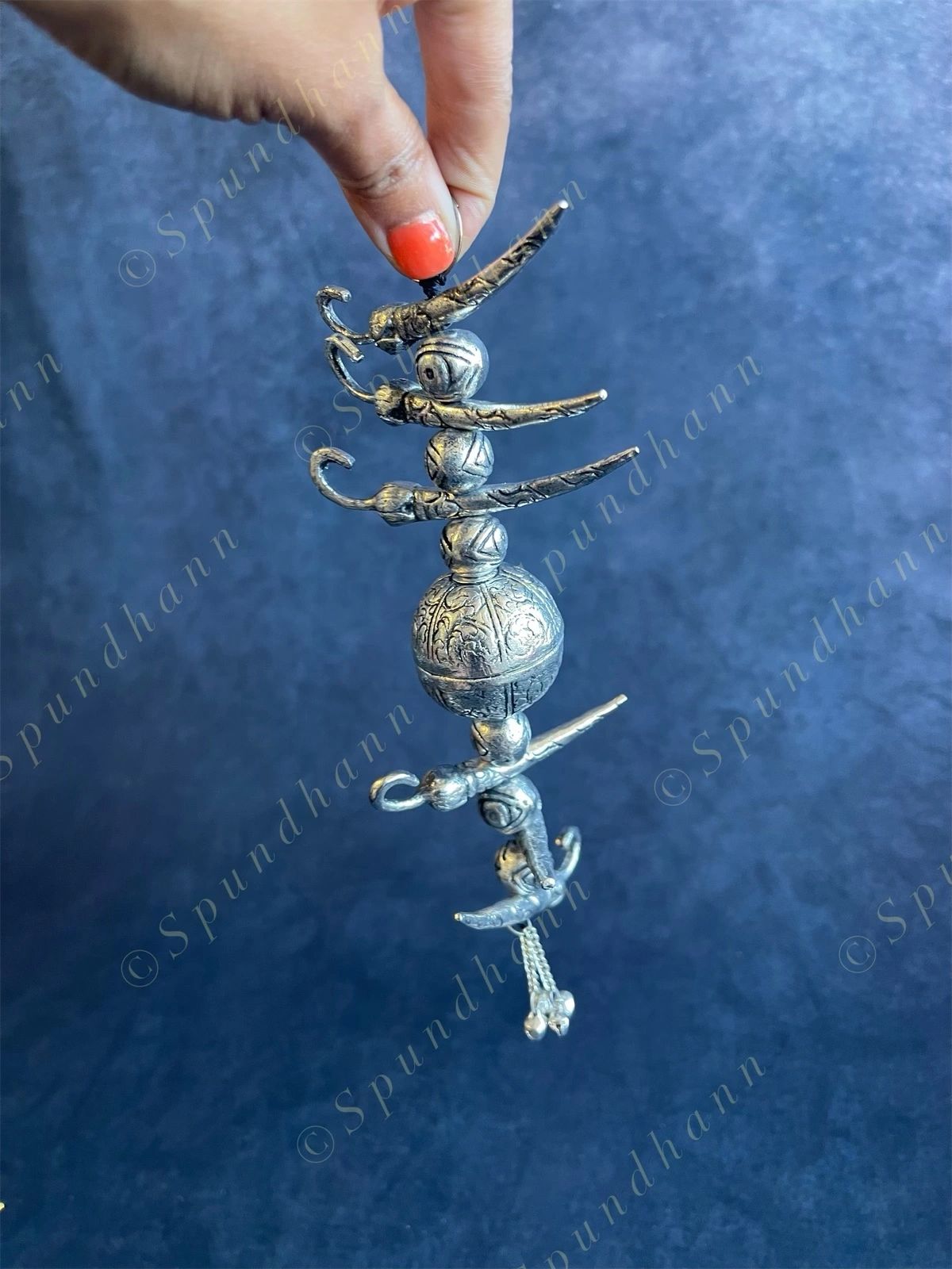 German Silver Hanging Nimbu Mirchi