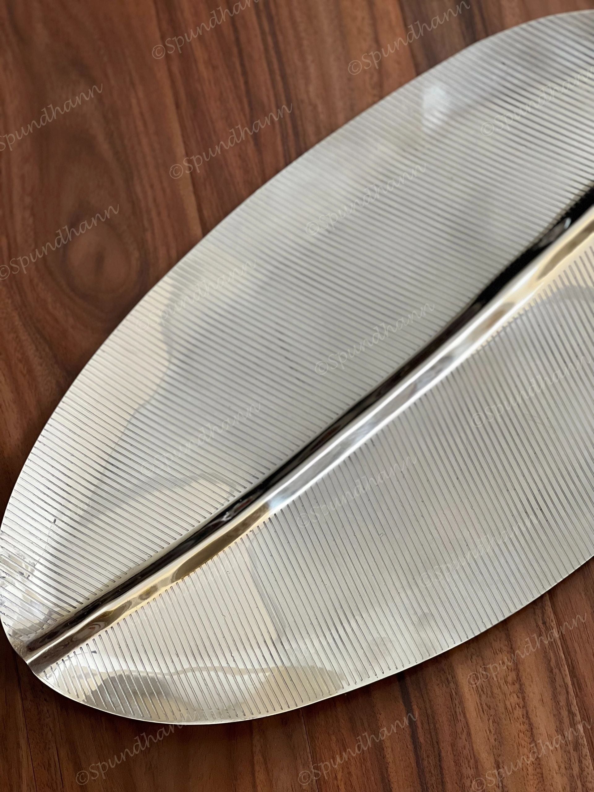 Banana Leaf Platter Stainless Steel