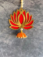 Pearls & Little Lotus Wall Dangler (Pair)