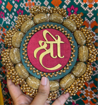 SHRI Solid Maroon Platter