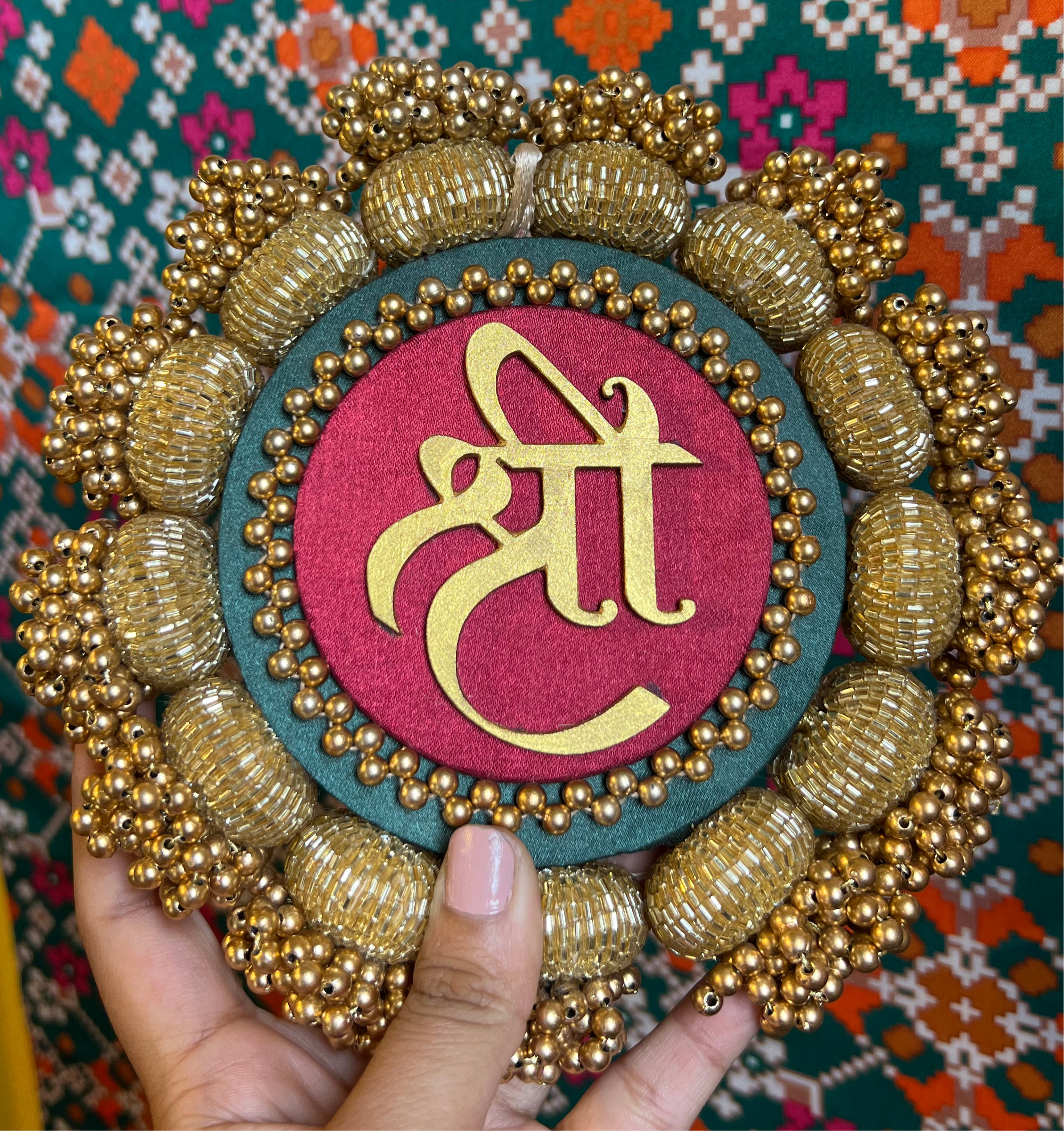 SHRI Solid Maroon Platter