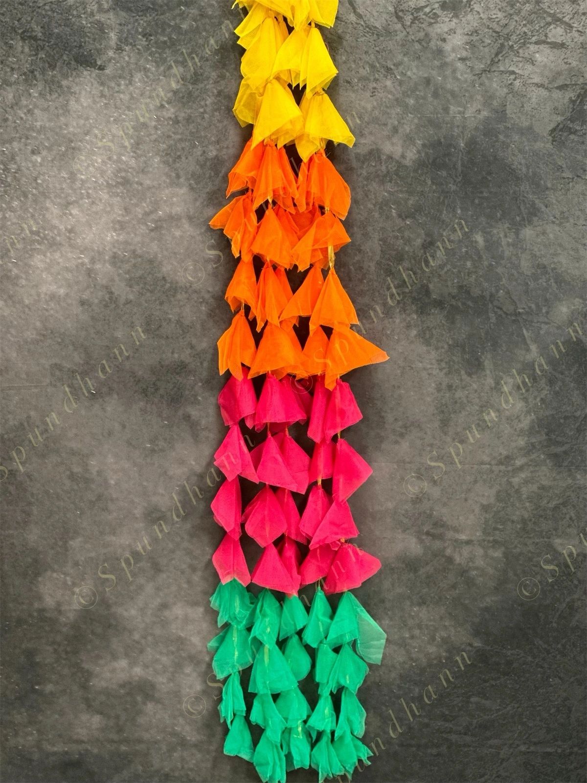 Soft Net Multicolor Long Danglers Pack of 4 Strings