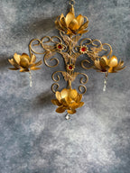 Lotus & Butterfly Wall Hanging Tea Light Wall Decor