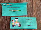 Rakhi with Greeting Card in Blue Color